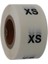 Etiketler , Hazır Al Hızlı Al Pp Şeffaf Beden(Size) Etiketi 25MM x 25MM Çap Ruloda 500 Adet (X Small) 1