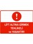 Lift Altına Girmek Tehlikeli ve Yasaktır Uyarı Levhası Etiket 25X35 cm 1