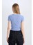 Kadın Kısa Kol T-Shirt E0287AX/BE747 Blue 5