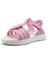 Şirin Genç Ortopedik Pembe Bantlı Kalp Detaylı Kız Çocuk Sandalet 2