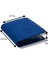 Darius Bol Şeffaf Kartlık Bölmeli Unisex Hakiki Deri Cüzdan Kartlık - Mat Saks Mavi 1