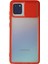 Samsung Galaxy A81 / Note 10 Lite Kılıf Palm Buzlu Kamera Sürgülü Silikon - Kırmızı Dpmah 1