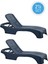 SY-2536 Antrasit Brezza Royal Lüks Rattan Şezlong 2'li Set 1