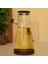 Borosilikat Cam Yağdanlık Sürahi– Akasya Kapak ve Altlıklı (900 Ml, 23X4 Cm) 2