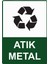 Atık Metal Uyarı Levhası Etiket 25X35 cm 1