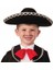 Gümüş Renk Şeritli Meksika Mariachi Latin Şapkası 55 cm Çocuk 2