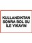 Kullandıktan Sonra Bol Su Ile Yıkayın Uyarı Levhası Sac 25X35 cm 1