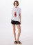 Bisiklet Yaka Beyaz Kadın T-Shirt 251K1A070732291001 2