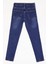 Erkek Çocuk Mavi Dar Paça Skiny Fit Jean Likralı Pantolon Beli Ayarlanabilir Lastikli Düğmeli LX320L 2