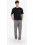 %100 Pamuk Boxy Fit Bisiklet Yaka Sırt Baskılı Kısa Kollu Tişört F5765AX25SM 2