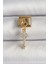 316L Çelik Gold Renk Sallantı Zirkon Taşlı Anahtar Model Nomination Charm 1