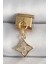 316L Çelik Gold Renk Sallantı Zirkon Taşlı Çiçek Işlemeli Nomination Charm 1