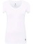 Kadın Beyaz Derin Yuvarlak Yaka T-Shirt 66003 3