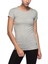 Kadın Gri Melanj Kısa Kollu Yuvarlak Yaka T-Shirt 66002 1