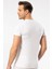 1307 O Yaka Kısa Kollu Erkek T-Shirt - Beyaz 4