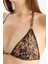 Regular Fit Leopar Desenli Üçgen Bikini Üstü-Fall in Love E3895AX25SM 4