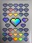 Hologram Pixel Kalp Sticker A4 Sayfa Boyutunda 2