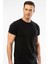 1307 O Yaka Kısa Kollu Erkek T-Shirt - Siyah 7