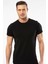 1307 O Yaka Kısa Kollu Erkek T-Shirt - Siyah 9