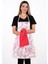 Flower 4lü Set Mutfak Önlüğü Havlulu Mutfak Önlüğü Fırın Eldiveni ve Tutacak 6