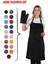 Simple 3'lü Set Ayar Askılı Cepli Mutfak Önlüğü Seti (2 Eldiven) Şef Garson Kafe Aşçı Barista 5