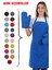 Simple 3'lü Set Ayar Askılı Cepli Mutfak Önlüğü Seti (2 Eldiven) Şef Garson Kafe Aşçı Barista 5