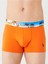 Erkek Saks - Antrasit Melanj - Turuncu 3'lü Boxer 80434 4