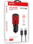 38 w Pd + qc 4.0 Çift Çıkışlı Araç Şarj Cihazı + type‑c To Type‑c 1 m Kablo – Kırmızı Metal MT1835 1