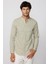 Slim Fit Hakim Yaka Pamuklu Kolay Ütü Erkek Yeşil Gömlek 3
