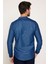 Slim Fit Dar Kesim Hakim Yaka Lacivert Erkek Gömlek 5