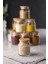 6 Lı Set Bambu Kapaklı Cam Kavanoz & Baharat Takımı & Baharatlık 200 ml ( Vakum Kapak ) 3