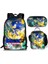 Sonic Sırt Çantası Sonic2 Öğrenci Okul Çantası Çocuk Yemek Çantası Kalem Kutusu Üç Parçalı Set (Yurt Dışından) 2