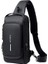 Erkek Motosiklet Şifre Göğüs Erkek Omuz Spor Bel Çok Fonksiyonlu Crossbody Çanta (Yurt Dışından) 2