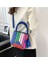 Kadınlar Için Moda Kontrast Renkli Dikiş Kontrast Renkli Tek Omuz Crossbody Çanta Moda Çanta (Yurt Dışından) 1