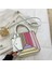 Kadınlar Için Moda Kontrast Renkli Dikiş Kontrast Renkli Tek Omuz Crossbody Çanta Moda Çanta (Yurt Dışından) 2