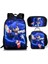 Sonic Sırt Çantası Sonic2 Öğrenci Okul Çantası Çocuk Yemek Çantası Kalem Kutusu Üç Parçalı Set (Yurt Dışından) 1