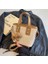 Kolye ile Moda Doku Crossbody Kadın Çanta (Yurt Dışından) 2
