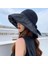 Siyah Ka Güneş Şapkası Bayanlar Büyük Kenarlı Şapkayı Kapatan Yüz (Yurt Dışından) 4