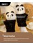 Panda Modeli Peluş Bayan Eln - Beyaz (Yurt Dışından) 5