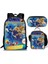 Sonic Sırt Çantası Sonic2 Öğrenci Okul Çantası Çocuk Yemek Çantası Kalem Kutusu Üç Parçalı Set (Yurt Dışından) 2