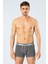 Erkek 2li Çizgili Likralı Boxer 8
