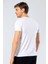 Erkek V Yaka Likralı T-shirt Beyaz 6