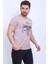 Unisex Bisiklet Yaka Baskılı Yıkamalı T-Shirt 1
