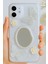 Apple iPhone 16 Plus Kılıf 3D Kelebek Gül Desenli Aynalı Simli Şeffaf Tasarımlı Silikon Kapak 1