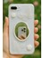 Apple iPhone 7/8 Plus Kılıf 3D Kelebek Gül Desenli Aynalı Simli Şeffaf Tasarımlı Silikon Kapak 1