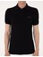 Erkek Siyah Slim Fit Örme Dokulu Polo Yaka Tişört 50309959-VR046 6