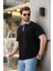 Siyah Polo Yaka Erkek T-Shirt E7147 1