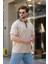 Bej Polo Yaka Erkek T-Shirt E7147 3
