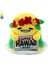 Hawaii Gitar Tembel Yumurta Peluş Oyuncak Pankart Tembel Yumurta Karikatür Bebek Bebek (Yurt Dışından) 1