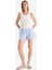 Regular Fit Yuvarlak Yaka Kolsuz Ribana Pijama Üstü-Fall in Love F0110AX25SM 2